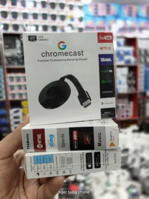 جهاز ربط الهاتف بالتلفاز chromecast