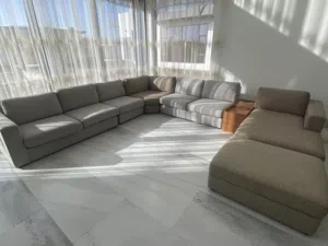 طقم كنب زاوية (L shape) كبير و انيق