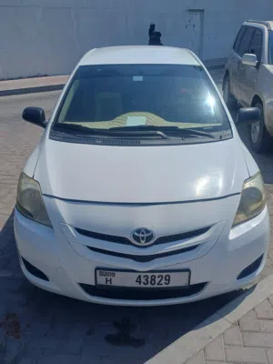 White Toyota Yaris 1.3L good condition.