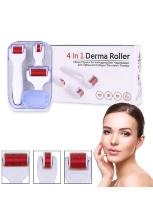 ديرما رولر تيتانيوم بكج 4 في 1 اداه ديرما رولر للبشره و الشعر Derma roller ديرمارولر