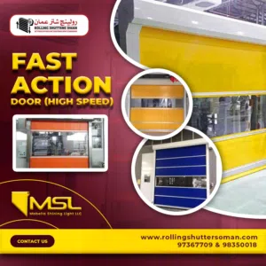 Fast Action Rolling  Doors , High Speed Doors , Rapid Doors in Oman تشغيل الباب التلقائي للجراج