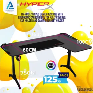 طاولة جيمنج Gaming Table HyperX I-Shape بافضل الاسعار