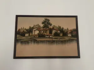 Picture made from sand grains