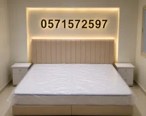 king size bed with mattress