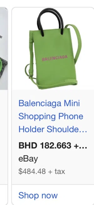 Balenciaga bag without strip