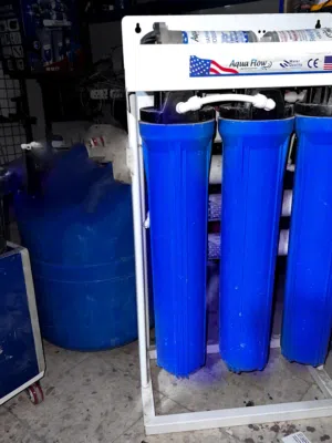 فلتر مركزي نوع Aqua Flow صناعي للمطاعم او الكافيهات او المجمعات السكنية مستخدم بحالة الحديد