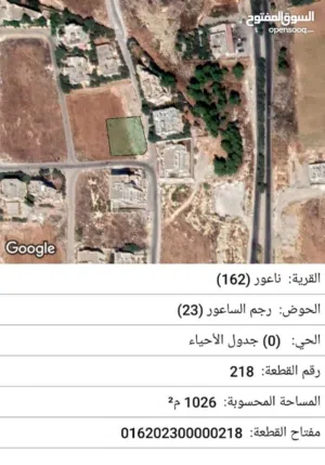 Residential Land for Sale in Amman Marj El Hamam