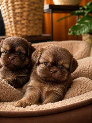 – ذكر وأنثى بكنواه (Pekingese)