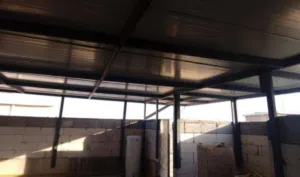 عمل سقف سندويش للسطح والحداق