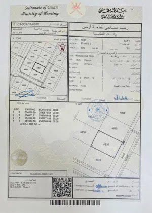 Residential Land for Sale in Muscat Amerat