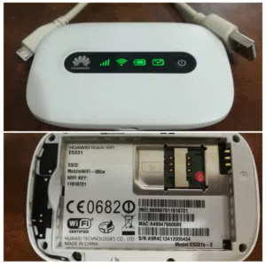 راوتر  متنقل هواوي  بكامل اغراضه