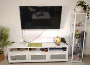 Graceful TV stand + Elegenat Glass Cabinet for Sale