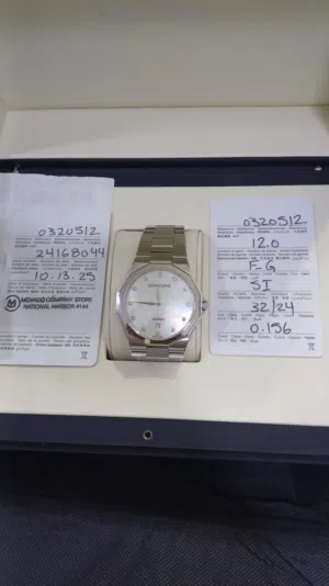 ساعة كونكورد اصلية مع 12 الماس مع الشهادة