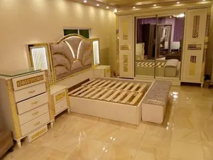 غرفة نوم ملوكي خشب نخب اول  ضد العفن والرطوبة مع فرشه