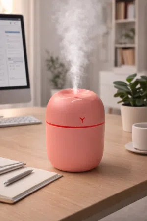 معطر منزل بيضة سحرية USB بإضاءة LED ورذاذ ناعم ومعطر للغرفة والسيارة 220مل صغير وهادئ للغاية يوميا .