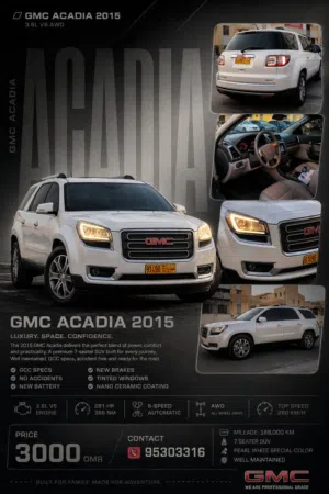 gmc acadia 2015 in very good condition