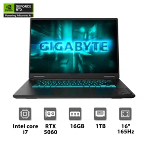 لابتوب GIGABYTE 5060 Gaming A16 CVH، شاشة WUXGA IPS مقاس 16 بوصة بتردد 165 هرتز 5060