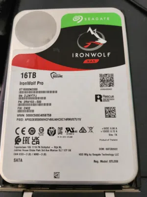 Seagate IronWolf Pro 16TB 3.5” HDD HARD DRIVE FULLY WORKING QUANTITY AVAILABLE