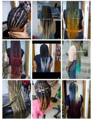 Box Braids, African braids, Rasta braids,