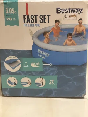 مسبح كبير مناسب لجميع الأعمار قابل للنفح مقاس 3.05M/76cm شركه Bestway