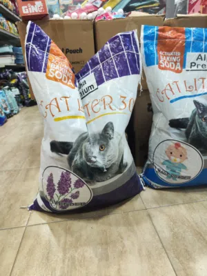 رمي القطط صيني كات ليتر مستورد من اجود الانواع 25 لتر 20 كيلو جرام عليه عرض