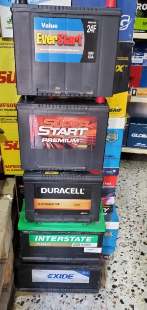 **بطاريات**.. *مستعملة*.... &$(مع الضمان)$