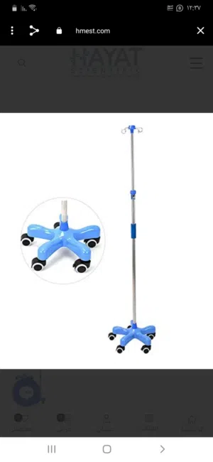 IV Stand  Stainless steel structure Four hooks