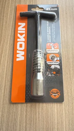 مفتاح ربط شمعات الإشعال ( بلكات- بواجي ) WOKIN T-HANDLE SPARK PLUG SOCKET WRENCH with SIYAB trading