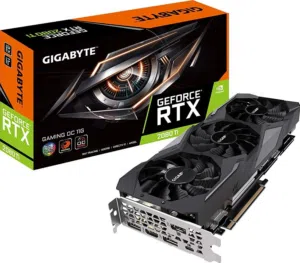 2080ti gigabyte windforce 11gb vram, clean and working