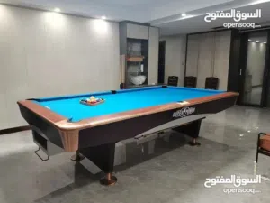 طاولات بلياردو رخام 9 قدم سوبر بور الاصلي بنظام جديد بالكرتونه مع كامل الأغراض