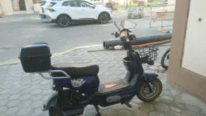 دراجه كهربائيه  HVS super E-bike من شركه HVS الصينيه استعمال سنه دراسيه كامله 6 اشهر 400الف وبي مجال