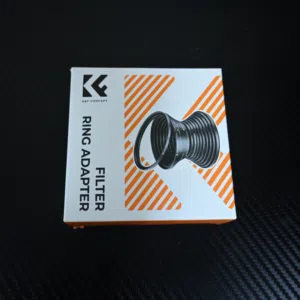 K&F CONCEPT 18 Pieces Filter Ring Adapter Set, Camera Lens Filter Metal Stepping Rings Kit (Includes