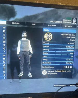 بيع حسابات قراند PC / XBOX / PS4 / PS5 الحسابات مع ضمان اسبوع ضد الباند بعد الشراء يمكنك تغير الربط