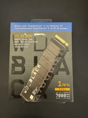 للبيع: WD_BLACK SN850 NVMe SSD 1TB مع Heatsink