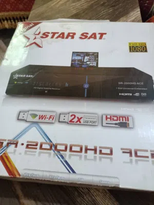 ريسيفر ستار سات starsat موديل 2000 ACE HD لتشغيل القنوات فائقة الدقة