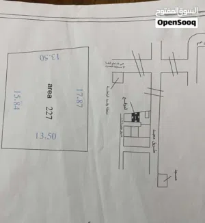 ارض للبيع عين زارة أربع شوراع علوي