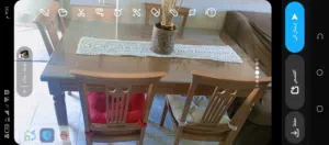 طاولة سفرة خشب زان صولد مع 3 كراسي و3 ركايات مع لوح زجاج سكريت