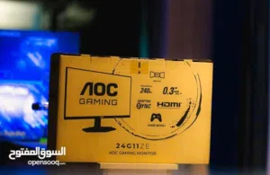 شاشة العاب AOC بتردد 240Hz وسرعة استجابة 0.3 بانال IPS