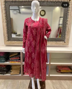 Readymade pure cotton 3 piece dress(Indian)