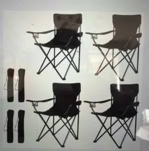 4 كراسي رحلات فاخرة بسعر الجملة (مع 4 شنط حمل أصلية) كرسي التخييم الفخم،راحتك في البر والبحر.