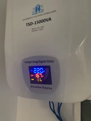 15كيلو Home tech رافع جهد و حماية للمنزل أو لنشاطك التجاري من انخفاض وارتفاع الكهرباء و تثبيته 220ف