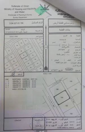 Residential Land for Sale in Al Batinah Saham