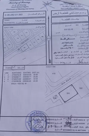 Residential Land for Sale in Al Batinah Shinas