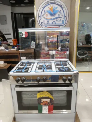 أفران غاز super tech إيطالي 90*60 فل سيفتي يوجد خدمة توصيل لجميع أنحاء المملكة