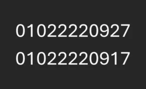رقمين مميزين شبه بعض للبيع