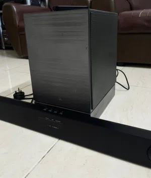 LG sound bar with wireless subwoofer very good sound quality with orignal remote