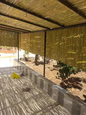 عمل معرشات القصيب