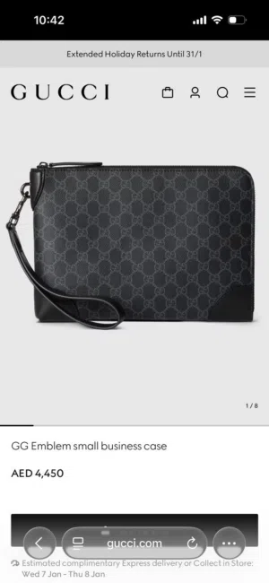 Gucci Emblem small business case
