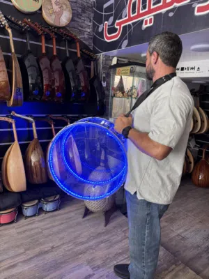 طبل مضيء صناعه سوريه بافضل سعر  جديد مع كامل اغراضه