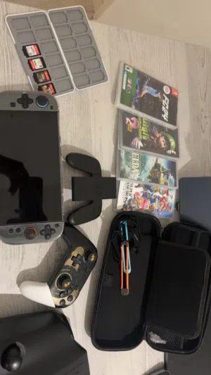 Nintendo Switch 2 + 7 ألعاب + كنترولر إضافي + جميع الملحقات